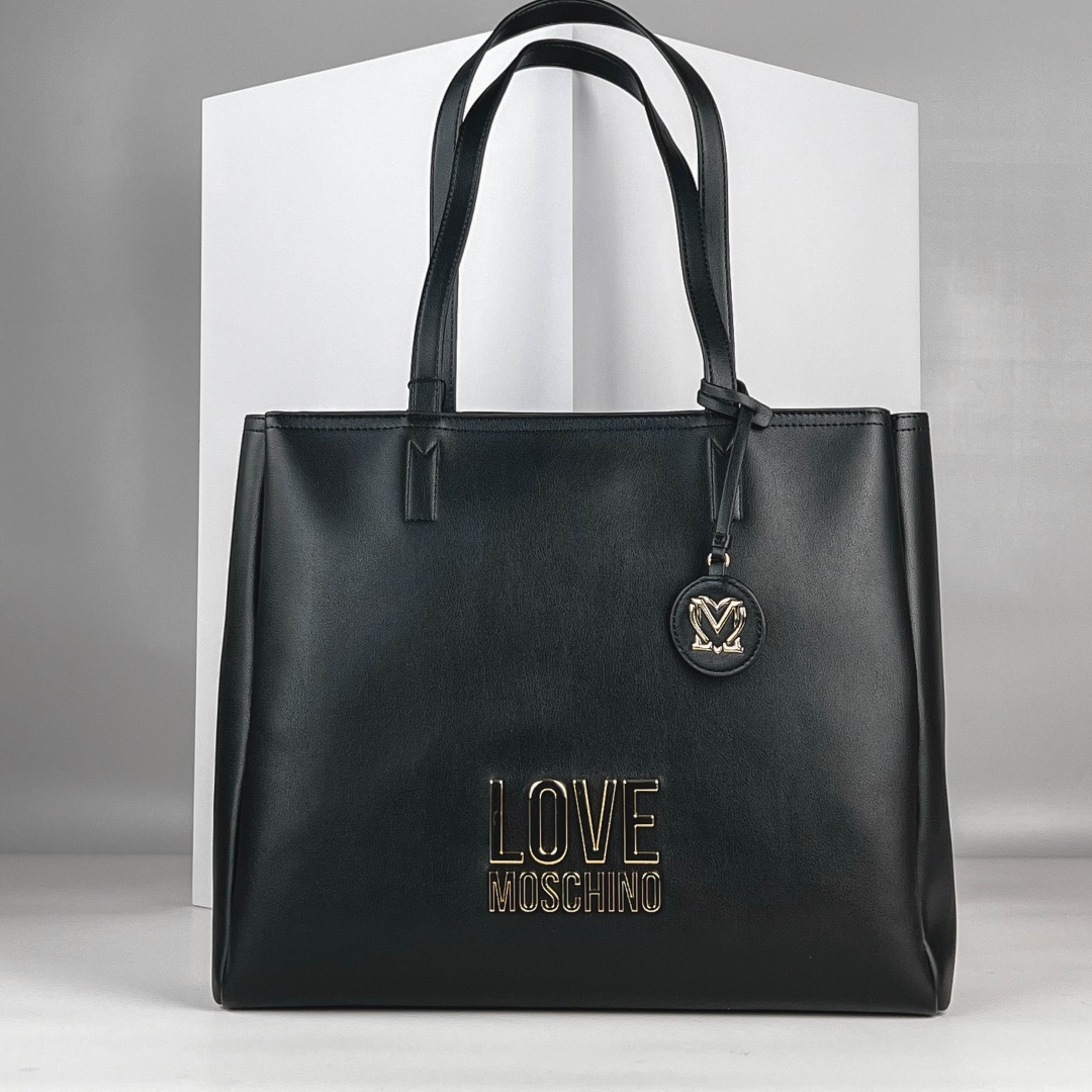 Сумка тоут Love Moschino полиуретан черный