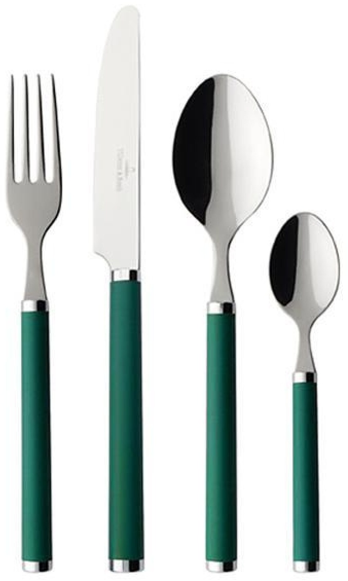 Набор столовых приборов Villeroy&Boch 24 шт, зеленый Besteck Play green garden
