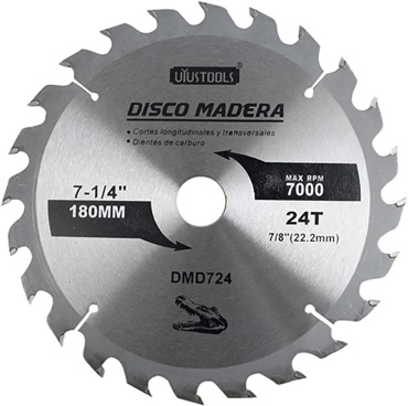 Пильный диск по металлу Uyustools DMD724, 180x22.2 мм, 24Т