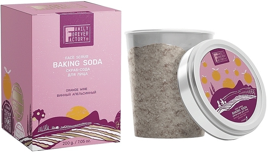 Family Forever Factory скраб Baking-Soda Винный апельсинный 200 г