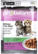 Probalance Kitten 1'st Diet кусочки в желе кролик 85 г 1 шт