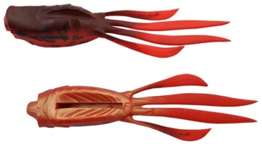 Мягкая приманка Jackall RV-Lashour 3.8 Red Frog 3 шт