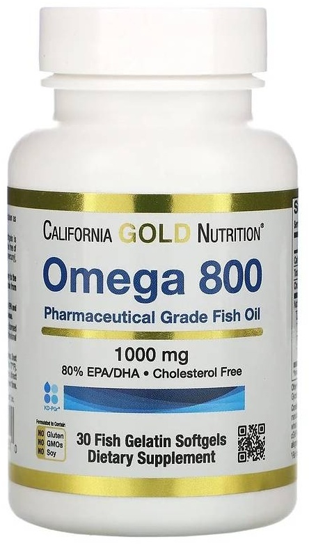 Купить California Gold Nutrition омега жирные кислоты Omega 800 1000 mg ...