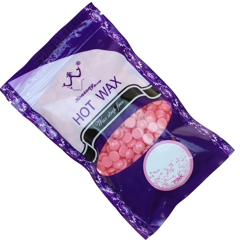 Konsung Beauty Hot Wax Pink средняя пленочный воск 100 г