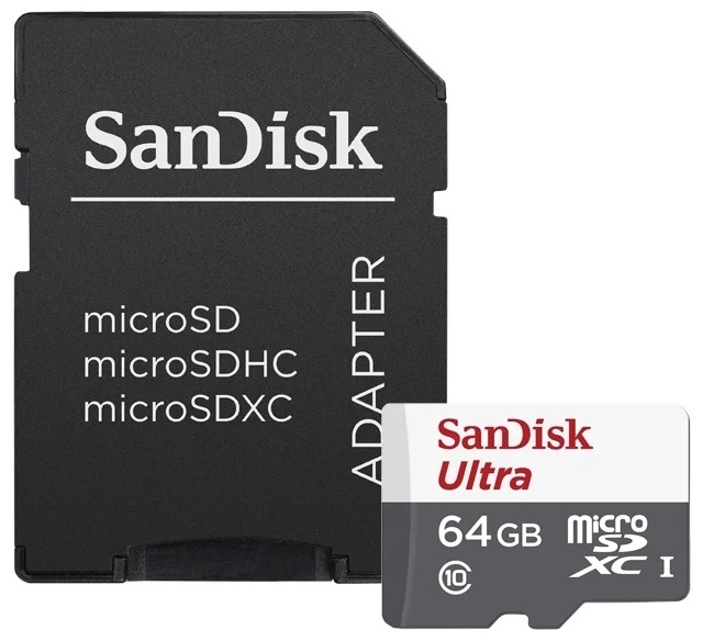 Карта памяти SanDisk Ultra SDSQUNB-064G-GN3MA 64Gb