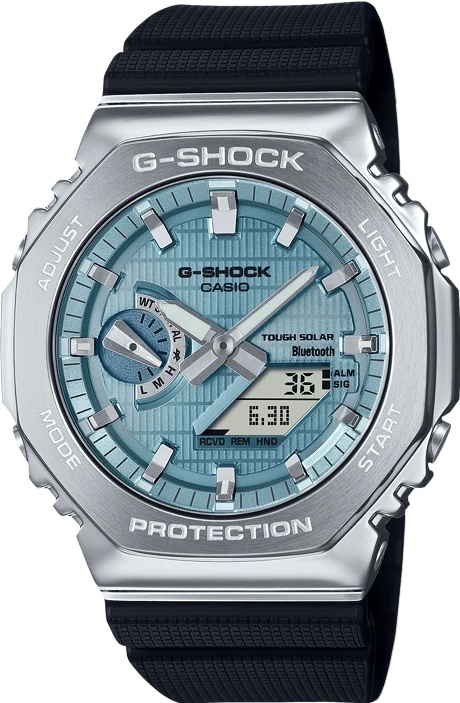 Кварцевые CASIO GBM-2100A-1A2ER полимер, нержавеющая сталь