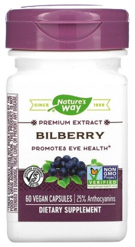 Nature's Way БАД Bilberry 60 капсул