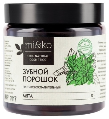 Mi&ko зубной порошок Мята 50 г