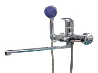 Смеситель для ванны 694679, нержавеющая сталь, цвет серебряный