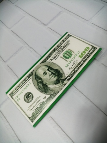 Конверт для денег 100 Dollars 8885024_402988 1 шт