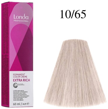 Londa Professional Extra Rich 10/65 яркий блонд фиолетово-красный крем-краска 60 мл