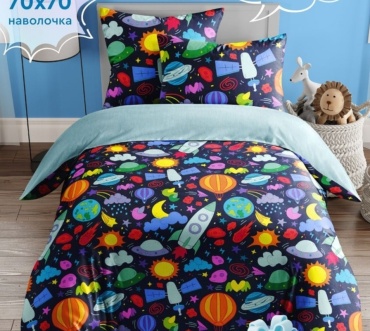 Комплект Василёк 1.5-спальный бязь, : 70x70 см