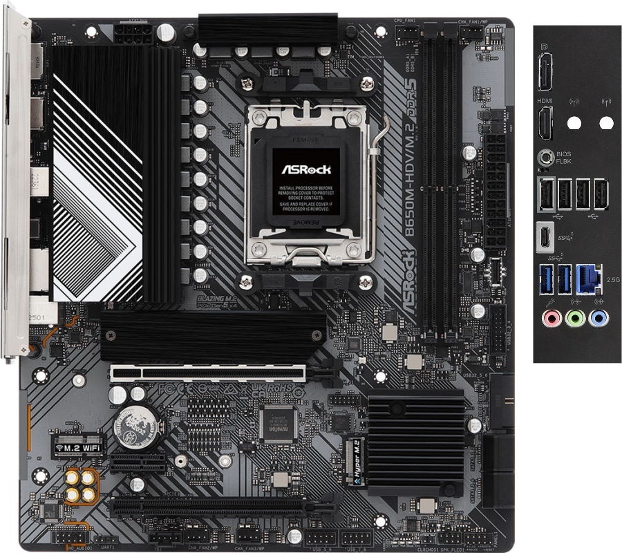 Купить Материнская плата ASRock B650M-HDV/M.2 DDR5 в кредит в Алматы ...