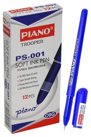 Piano PS001BLUE 12 шт, цвет чернил синий