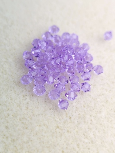 Бусины Preciosa Violet-3mm 10 шт
