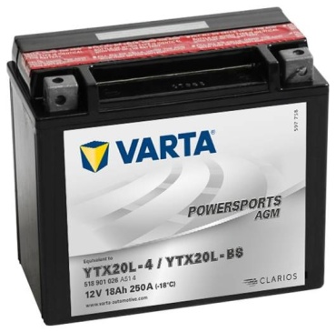 VARTA TX20L-BS 518901025 18 Ач обратная