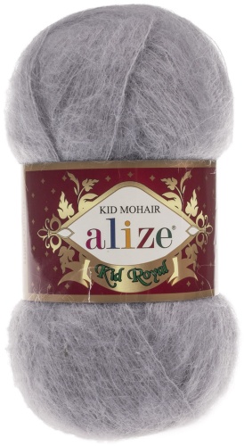 Моток Alize Kid Mohair серый 500 м 50 г