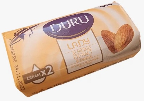 Кусковое мыло туалетное DURU Lady Миндаль 1 шт