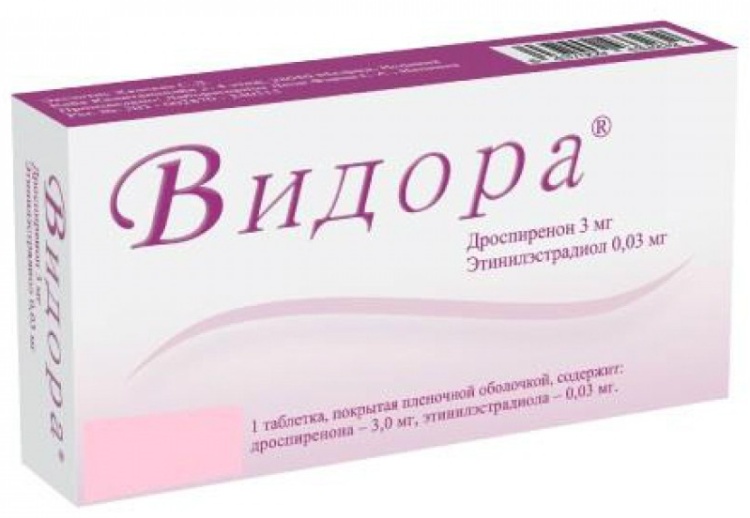 ВИДОРА 3мг/0.03мг N28 таб п.п.о.