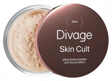 Пудра DIVAGE Пудра рассыпчатая Skin Cult Glow Loose Powder 7 г сухая беж полупрозрачный