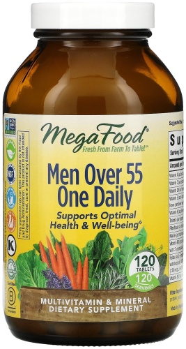 MegaFood БАД Men Over 55 One Daily 120 таблеток
