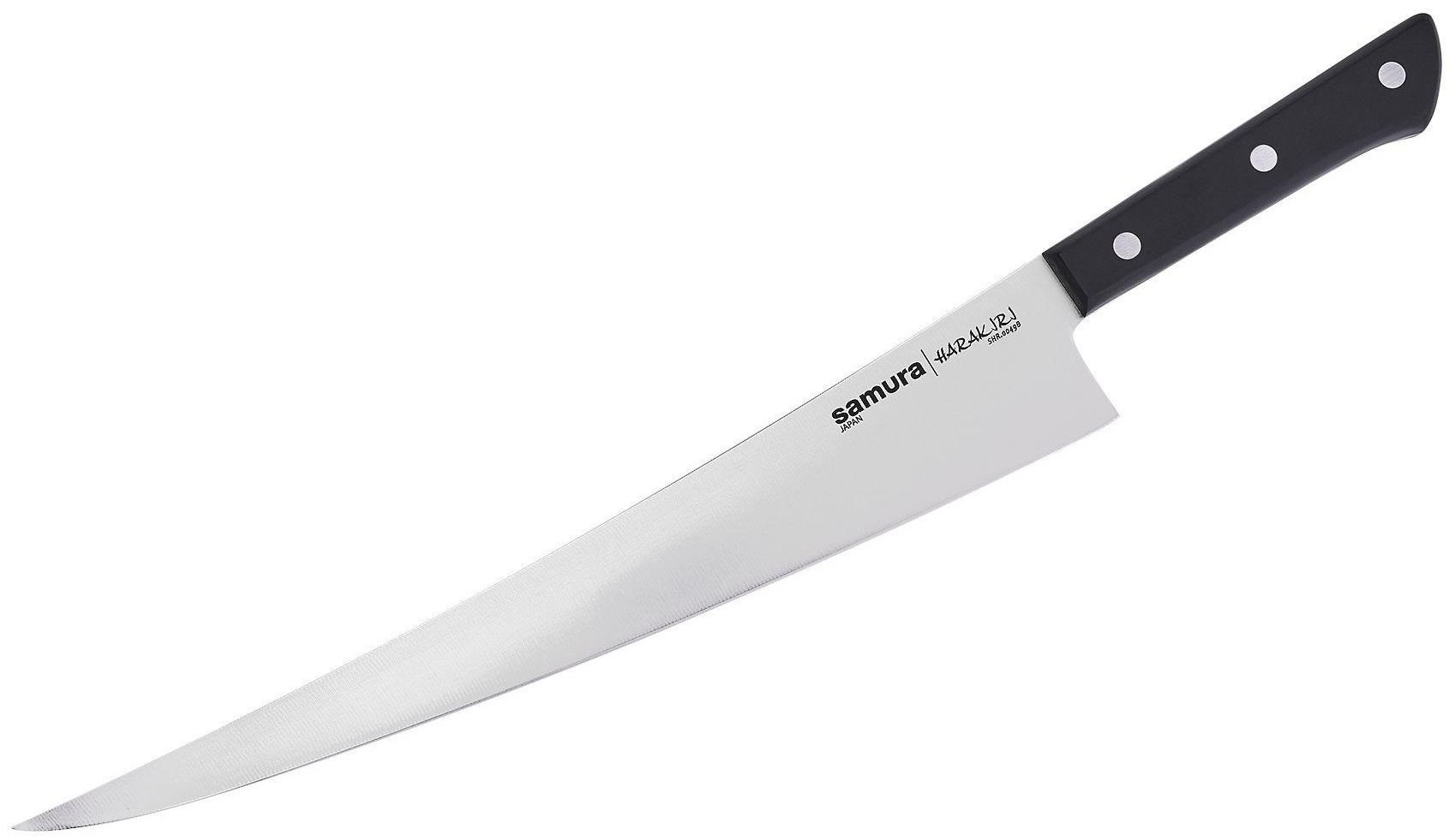 Нож для нарезки Samura SHR-0049B, лезвие: нержавеющая сталь 1 шт