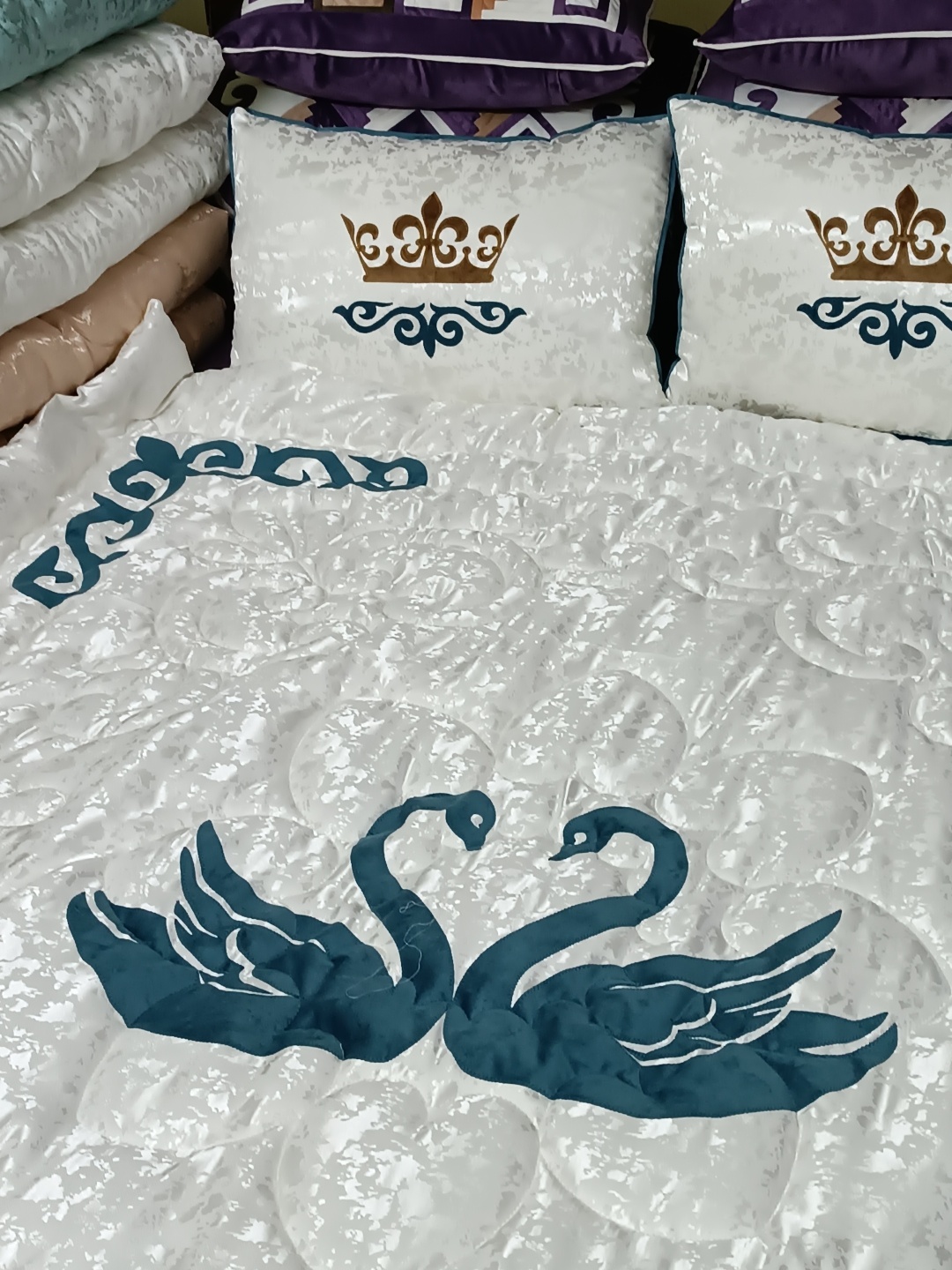 Bayan Kurak комплект корпе с подушками 977832 225x200 см бежевый