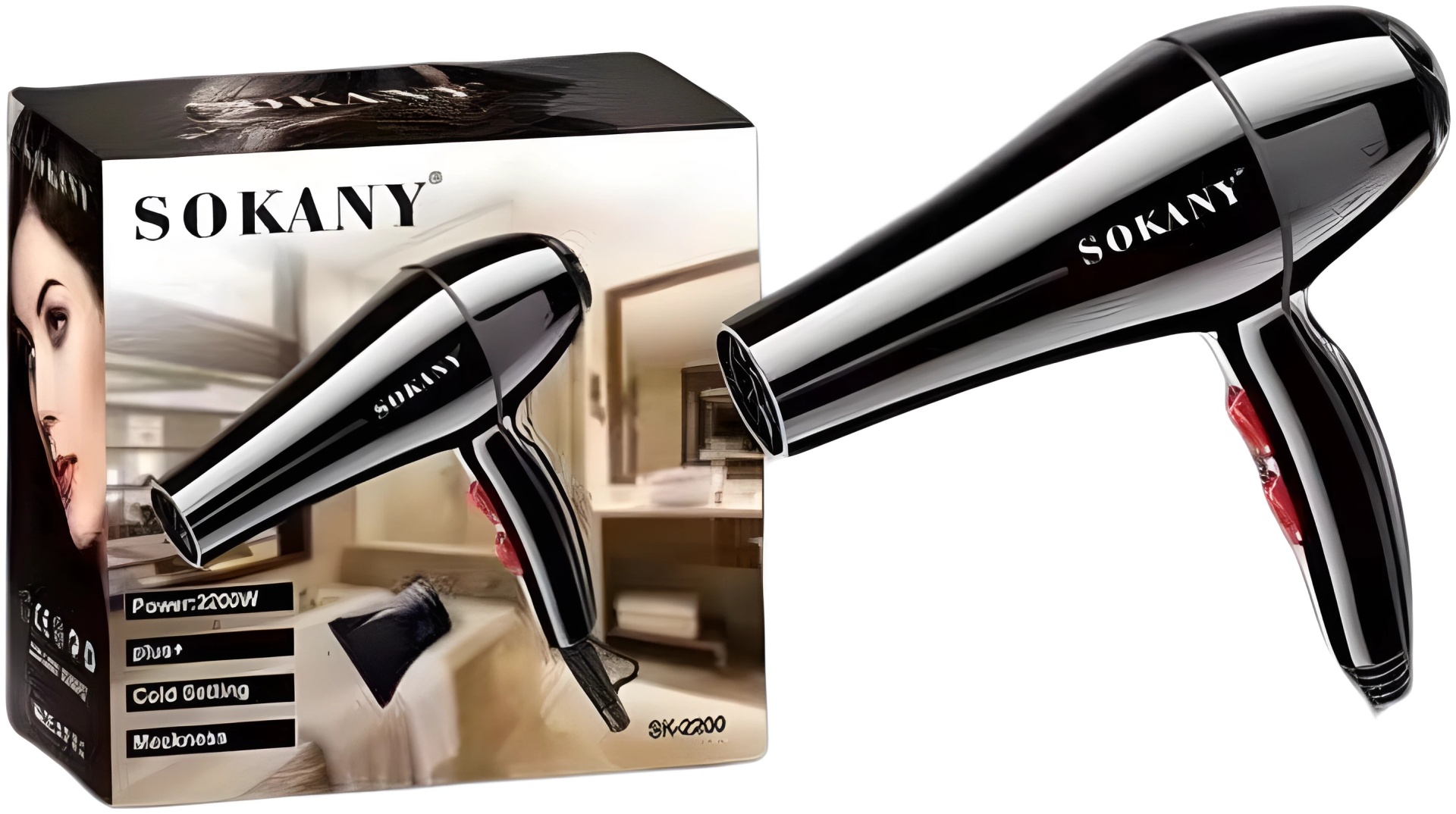 SOKANY SK-2200 фен черный