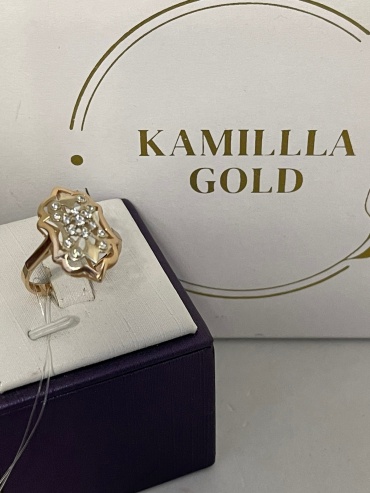 KAMILLLA GOLD KG-XW2J0Q24MET0113 размер 19.5 вес 3.23 г золото, фианит