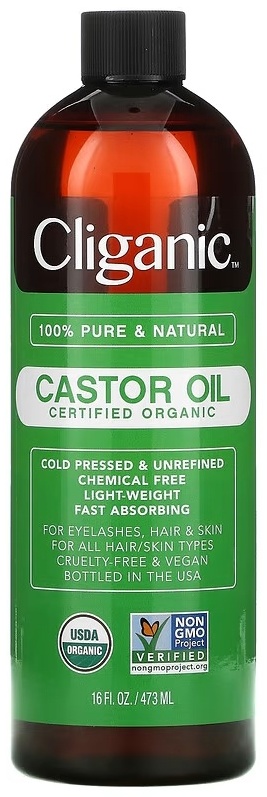 Cliganic Organic Castor Oil масло 473 мл