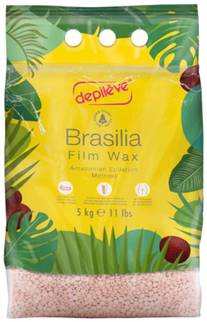 Воск Depileve Гранулированный воск Brasilia Wax плотность мягкая в гранулах 500 г