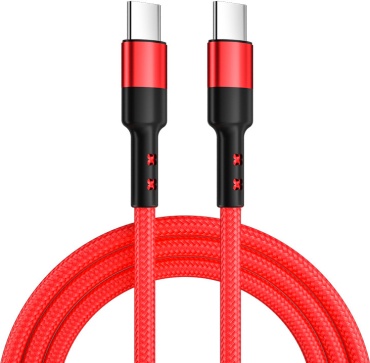Кабель USB TypeC (M), 1 м, красный