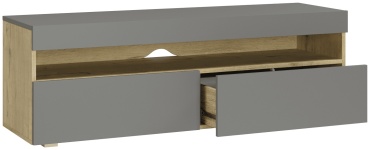 ТВ-тумба напольная Мебель Азии Авила, 130x42x37 см, серый, коричневый
