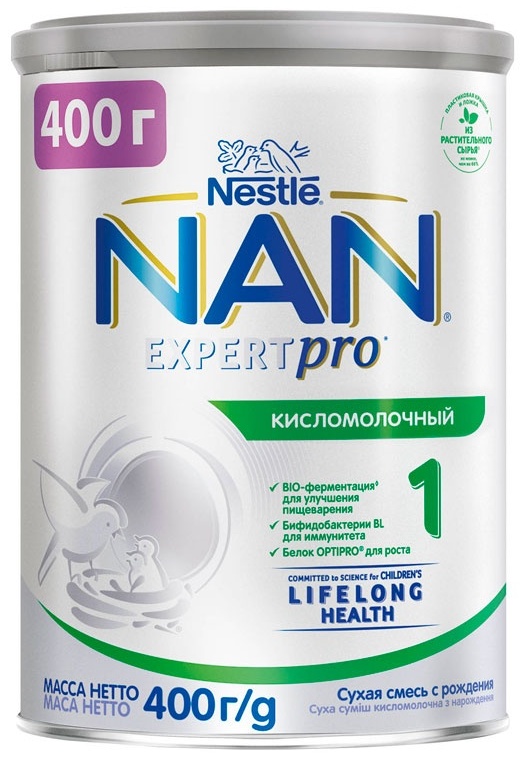 Купить NAN Expertpro Кисломолочный 1 с рождения 400 г в Алматы ...