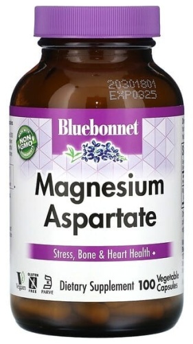 Bluebonnet Nutrition Аспартат магния капсулы 100 шт