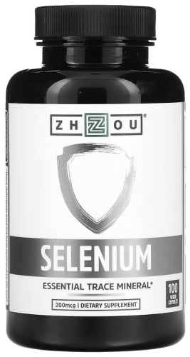 Zhou Nutrition Селен 200 мкг, 100 капсул
