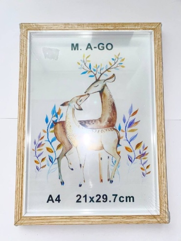Рамка прямоугольная 21x30 см A4 stationery, дерево
