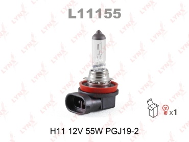 LYNXauto L11155 галогенная H11, 1 шт