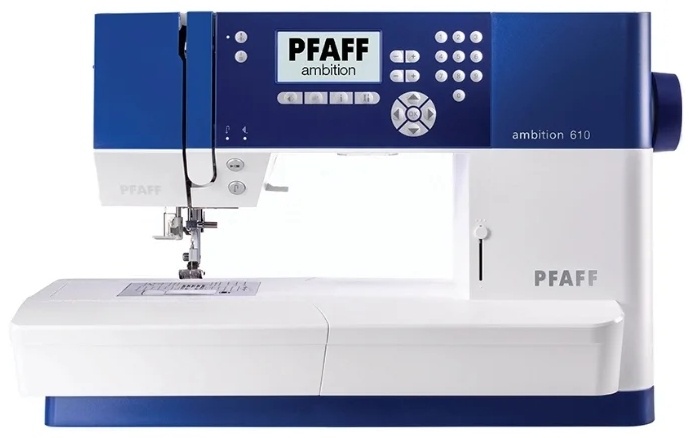 Швейная машина PFAFF Ambition 610 белый, синий