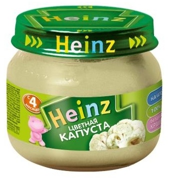 Купить Детское пюре Heinz Цветная капуста с 4 месяцев 80 г в Алматы ...