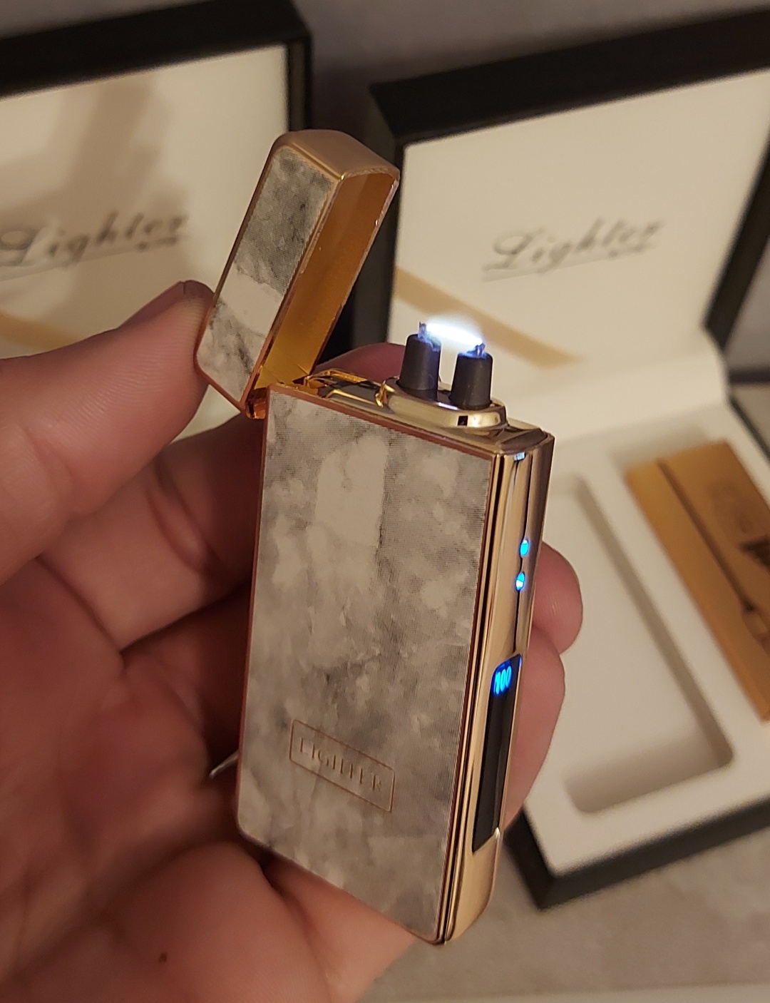 Golden Time электронная зажигалка Lux lighter, ABS пластик, металлический сплав