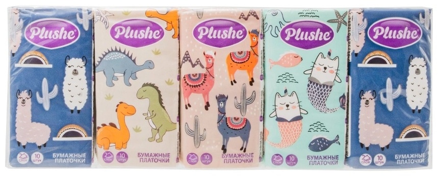 Бумажные платочки Plushe 3132032 10 шт