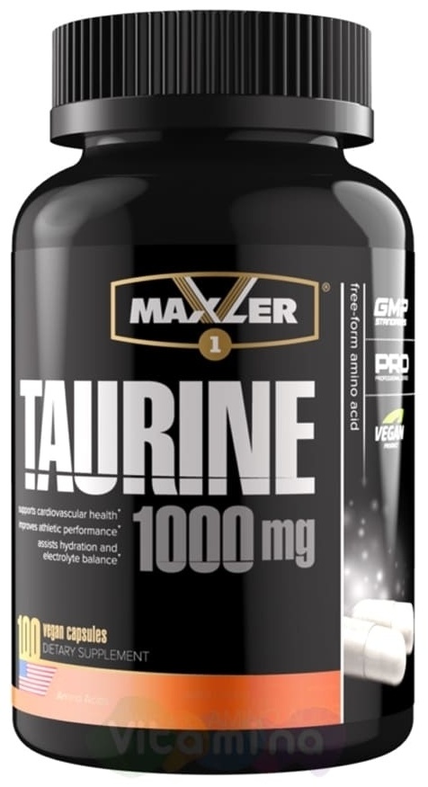 Предтренировочный комплекс Maxler Taurine 1000 mg 100 капсул