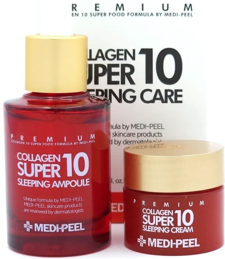 Купить MEDI-PEEL Collagen Super 10 Sleeping Care Set набор уходовой ...