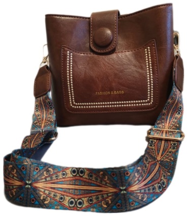 Сумка кросс-боди Fashion&Bags полиуретан кофейный