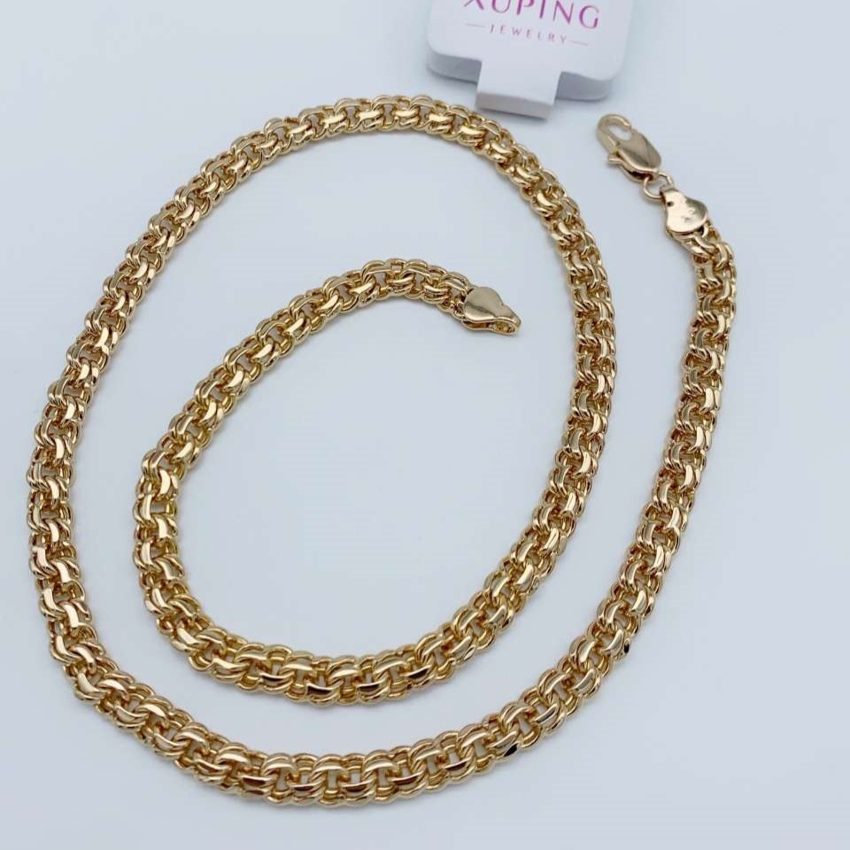 Цепь Xuping Jewelry NB5845.154 длина 50 см бижутерный сплав, ювелирный сплав, медицинское золото без вставок