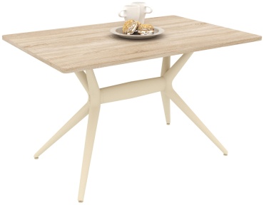 Обеденный стол ТЭТАХОУМ TT120/80/TU30, 120х80x76 см, МДФ, бежевый