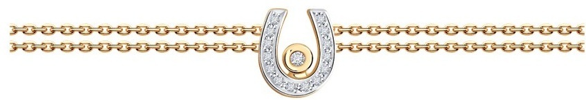 SOKOLOV BRA-SO-585-5648453-18 длина 18 см, вес 2.1 г золото, плетение фантазийное