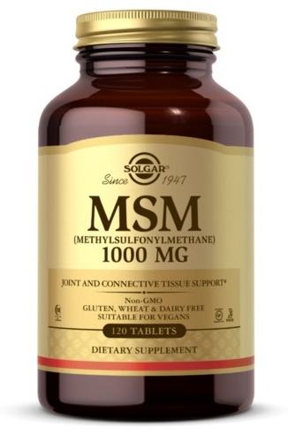 Solgar БАД MSM 1000 мг 120 таблеток нейтральный