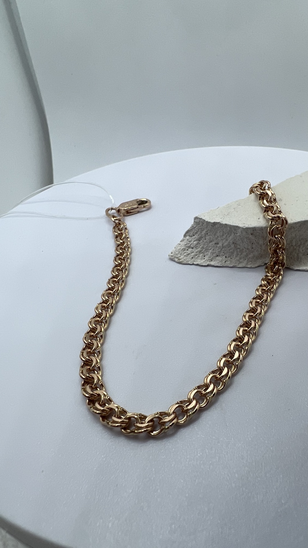 Altyn Gold Art689965 длина 17 см, вес 2.62 г золото, плетение якорное